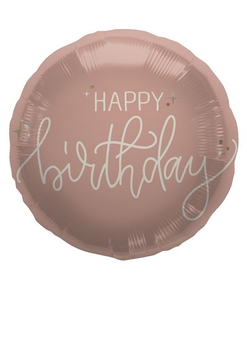 18" - 45 cm Happy Birthday Creme Rose 1 pz