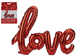 scritta "love" in foil
