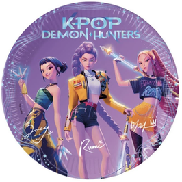 Piatto di Carta  K-Pop Demon Hunters 8pz