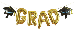 Banner palloncini 16" e 14" laurea "Grad"