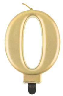 Candelina numero oro satin