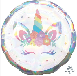 Palloncino in Foil 18" Unicorno Iridescente "Unicorn Party"