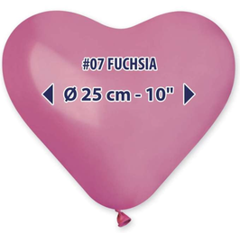 palloncino in lattice 25cm cuore