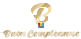 Festone Maxi Buon Compleanno oro metal
