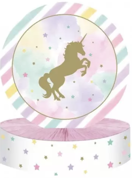 centrotavola a nido d’ape - unicorn sparkle