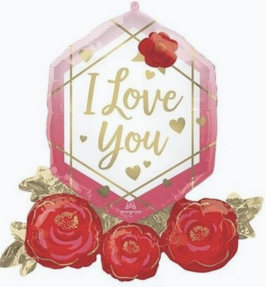 I Love You Pietra Preziosa e Rose