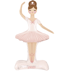 Palloncino a forma di ballerina, da terra
