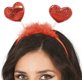 Cerchietto Antenne Con Cuori