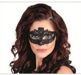 maschera in pizzo ricamata 1pz