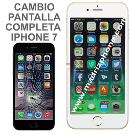 Cambiar / Reparar Pantalla Completa Compatible Apple iPhone 7 Blanco/Negro