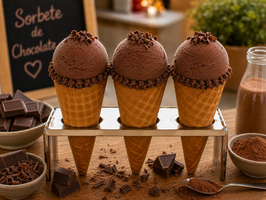 HI. HELADO DE SORBETE DE CHOCOLATE "IMA HORCHATERÍA HELADERÍA"