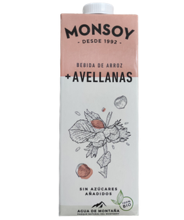 DN. BEBIDA DE ARROZ CON AVELLANAS (1 L ) "MONSOY"