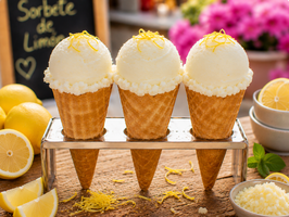 HI. HELADO DE SORBETE DE LIMÓN "IMA HORCHATERÍA HELADERÍA"