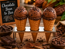 HI. HELADO DE CHOCOLATE BEAN TO BAR "IMA HORCHATERÍA HELADERÍA"