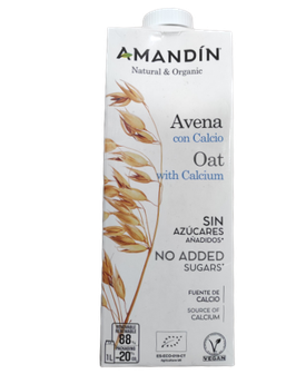 DN. BEBIDA DE AVENA CON CALCIO (1 L) "AMANDÍN"
