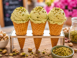 HI. HELADO DE PISTACHO "IMA HORCHATERÍA HELADERÍA"