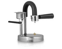 Kaffeemaschine Kamira, der cremige Espresso, auf den Herd gestellt, ohne Kapseln oder Pads...