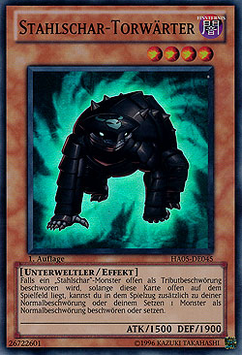 Stahlschar-Torwärter