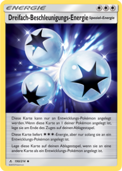 Dreifach-Beschleu-nigungs-Energie