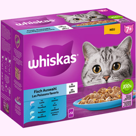 Whiskas Nassfutter Katze Fischauswahl, 3,4 kg