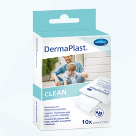 DERMAPLAST Clean Wundreinigungstücher 10 Stk   7775355