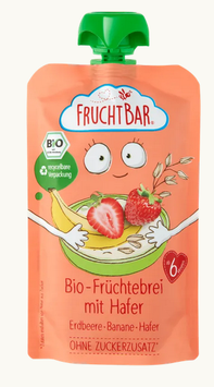 Bio Quetschie Früchtebrei mit Hafer, 120g    8 Stück