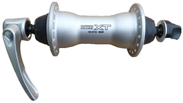 SHIMANO Deore XT HB-M750 32 Loch V-Brake Vorderrad-Nabe Silber NEU!