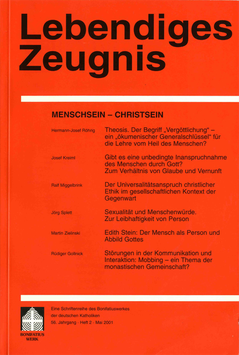 MENSCH SEIN - CHRIST SEIN - 2001 Heft 2 - 56. Jahrgang