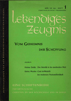 VOM GEHEIMNIS DER SCHÖPFUNG - 1961 Heft 2 - 16. Jahrgang