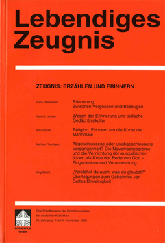 ZEUGNIS: ERZÄHLEN UND ERINNERN  - 2001 Heft 4 - 56. Jahrgang