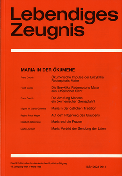 MARIA IN DER ÖKUMENE - 1988 Heft 1 - 43. Jahrgang