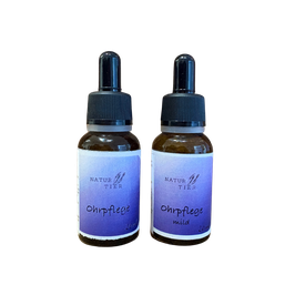 NaturTier Ohrpflege 20 ml, Ohrenreiniger, Ohrenhygiene, Ohrreinigungsmittel - 100% Natürliche Inhaltsstoffe - Hund, Katze, Pferd