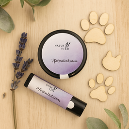 NaturTier Pfotenbalsam Pfotencreme Pfotenpflege Pfotensalbe - 100% Natürliche Inhaltsstoffe - Hund, Katze
