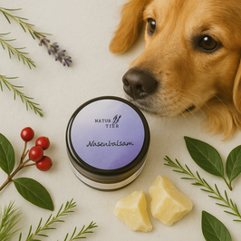 NaturTier Nasenbalsam 30 ml Nasencreme Nasenpflege - 100% Natürliche Inhaltsstoffe - Hund, Katze, Pferd
