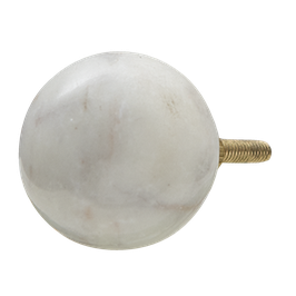 Griff aus Stein Kugel Weiß | Stone Ball Cabinet Knob