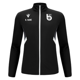 MACRON Raijin Zip-Jacke schwarz/weiß mit SSC Ville Logo und Wunschname