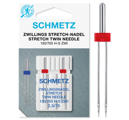 Schmetz stretch tweelingnaald 2x 2.5-75
