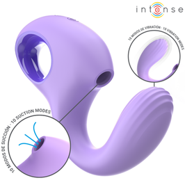 Vibrador y succionador recargable