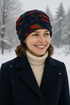 Damenmütze Wintermütze Wollmütze blau bunt Kea