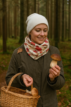 Loop Schal lustiger Fliegenpilz