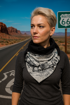 Dreieckstuch Wickelschal Route 66