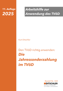 Die Jahressonderzahlung im TVöD - Nr. 504