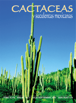 Cactáceas y suculentas mexicanas 48(3)