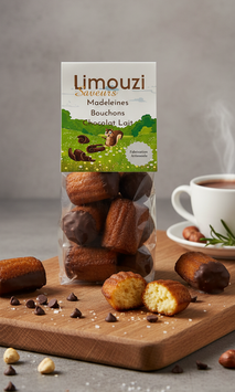 Madeleines Bouchon chocolat lait 150G