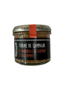 Terrine de campagne à l'andouille de Guémené et aux pommes