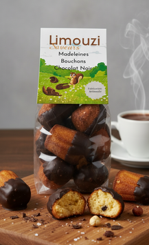 Madeleines Bouchon chocolat noir 150G