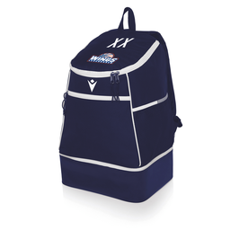 MACRON Rucksack Maxi Path mit Wings Leverkusen Logo und Initialen