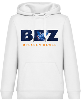 Hoodie Weiß mit BBZ Big Logo und Wunschnamen