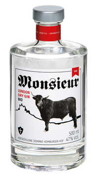 Monsieur London Dry Bio Gin PUR – 47 % VOL.