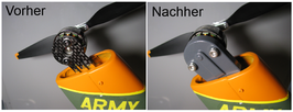Getriebeabdeckung für FlishRc BO105 und UH1